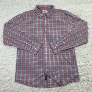 Faherty Shirt Mens Large Rose Channel Plaid Movement Button Up Pocket Supima L